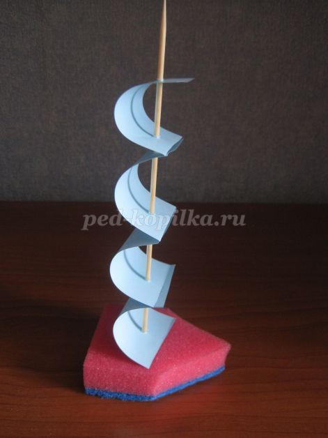 Кораблик из губки