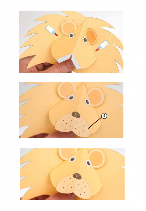 ​Объемная открытка "Лев"