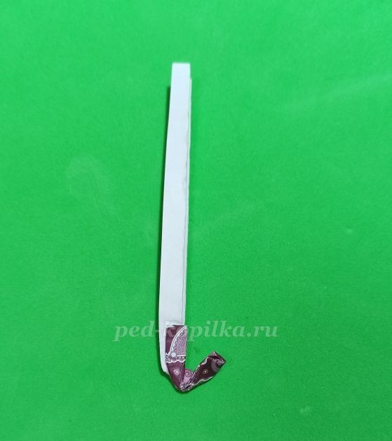 ​Осенняя аппликация "Зонтик": часть 3