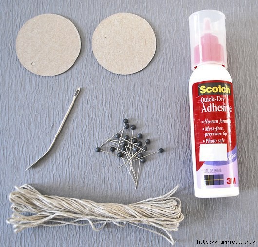 Цветы из шпагата: мастер-класс