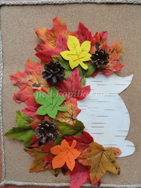 Аппликация с использованием природного материала: ёж в дороге Аппликация с использованием природного материала: ёж в дороге