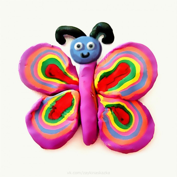Идеи лепки бабочек из пластилина