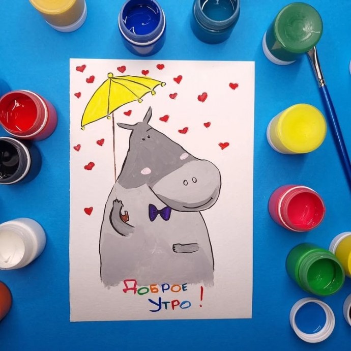 ​Бегемот под зонтом