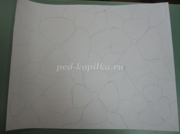 ​Цветы в технике витраж: часть 1