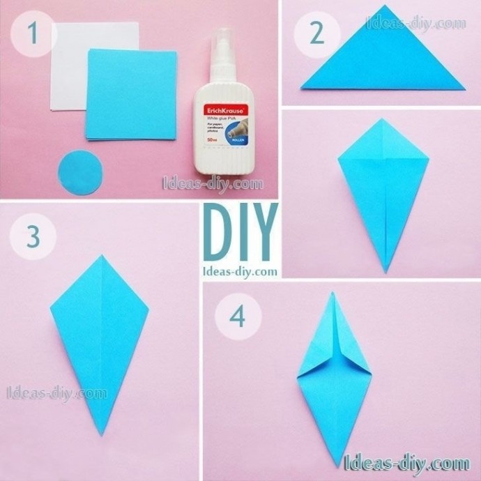 ​Снежинки-оригами