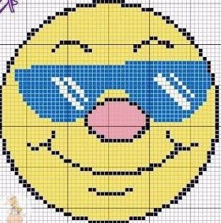 Вышитые смайлики Вышитые смайлики