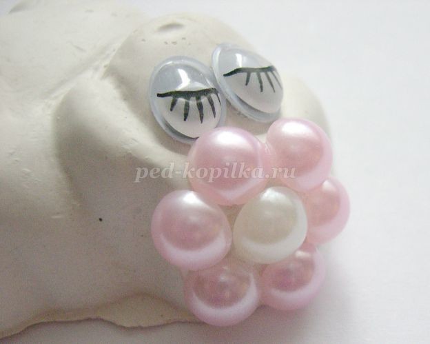 Жемчужная овечка из гипса детскими руками: часть 1 Жемчужная овечка из гипса детскими руками: часть 1