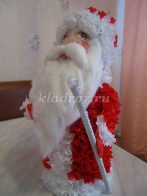 Дед Мороз в технике торцевания