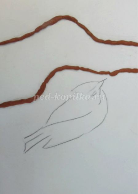 Весеннее панно в смешанной технике Весеннее панно в смешанной технике