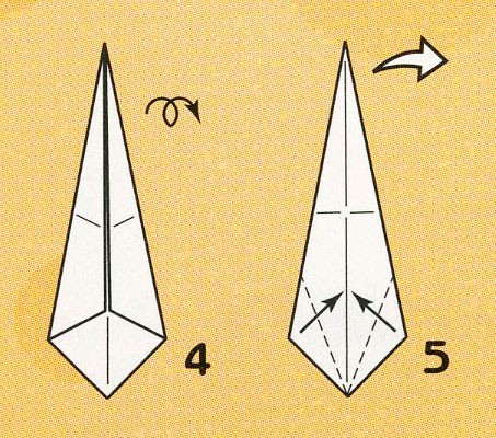Оригами змея Оригами змея