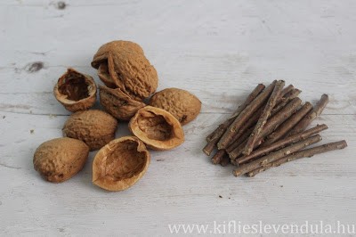 Кораблики из скорлупок