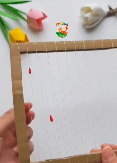 Ребёнок под дождём