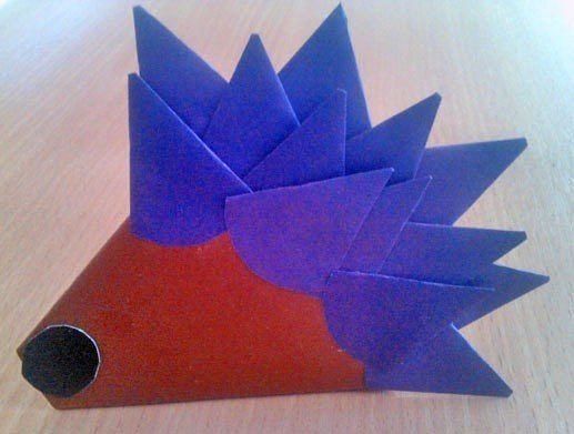 Ёжик из бумаги Ёжик из бумаги