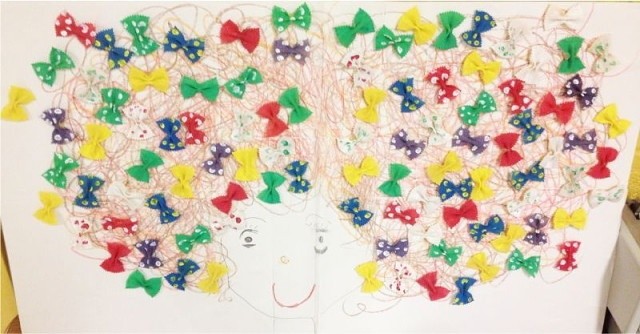 Поделки из круп и макарон