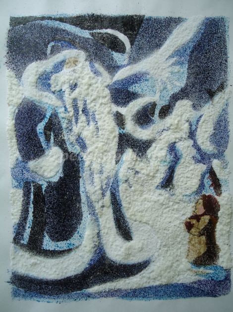 Мастер-класс по рисованию: набрызг "Морозко", часть 1 Мастер-класс по рисованию: набрызг "Морозко", часть 1