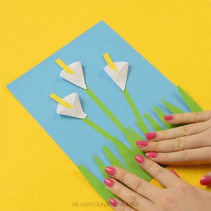 ​Открытка с прекрасными цветами