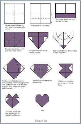 Сердечко оригами