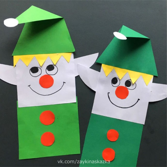 ​Сказочные эльфы из цветной бумаги