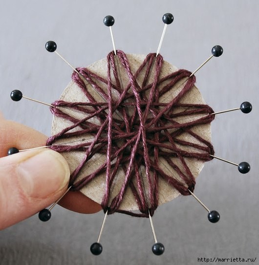 Цветы из шпагата: мастер-класс