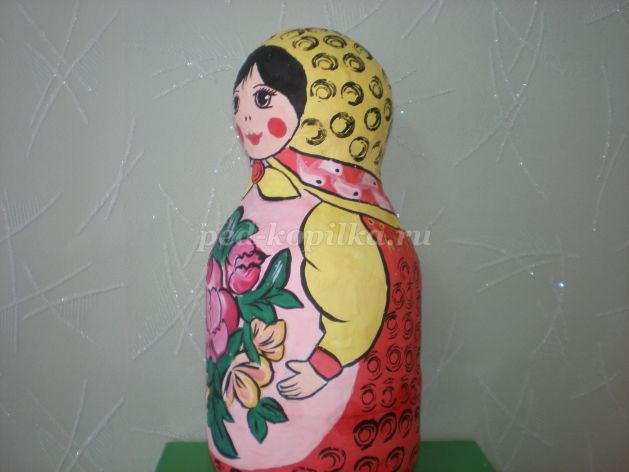 Роспись матрёшки: мастер-класс, часть 3