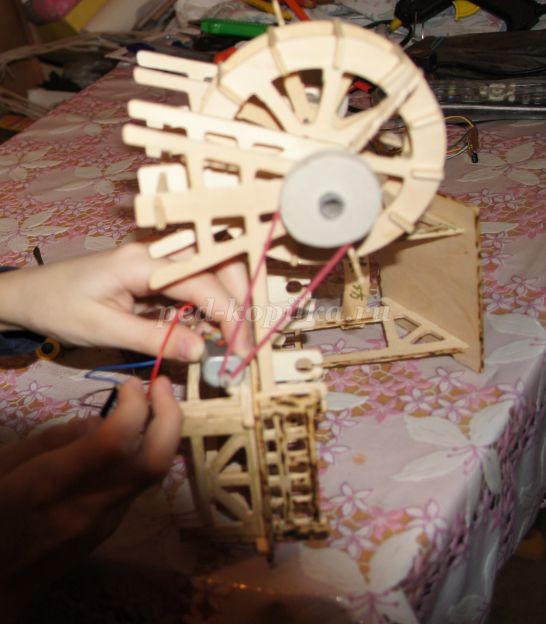 Действующая миниатюра "Весенний пейзаж": мастер-класс, часть 3