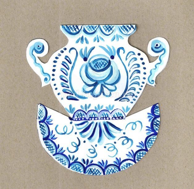 Чайный сервиз из бумаги: часть 2 Чайный сервиз из бумаги: часть 2