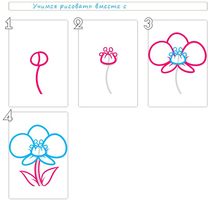 Как нарисовать орхидею: мастер-класс