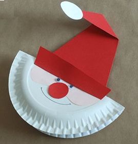 Дед Мороз из одноразовой тарелки