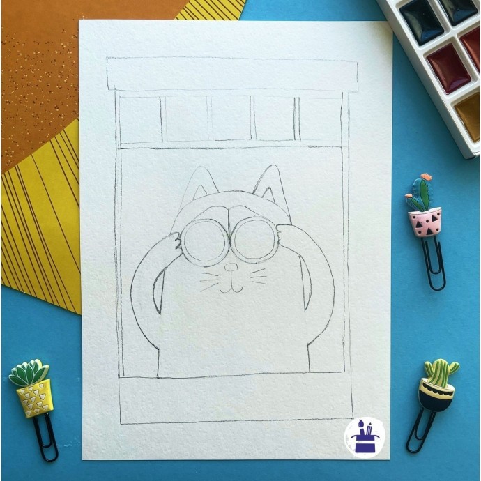 ​Кошечка в окошке