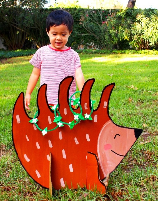 Игрa "Нaбрось колечки на игoлки ёжика": создаем ежика