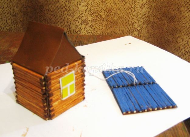 Новогодняя игрушка "Домик из спичек": мастер-класс, часть 2 Новогодняя игрушка "Домик из спичек": мастер-класс, часть 2