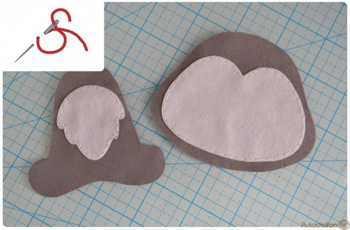 Лемур из фетра