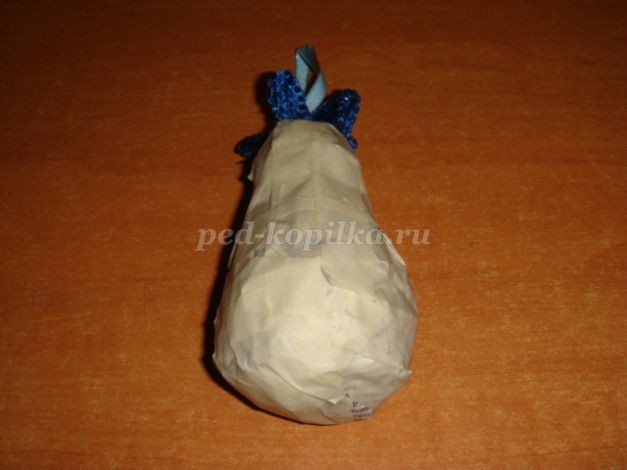 Новогодний пингвин в технике канзаши: часть 1 Новогодний пингвин в технике канзаши: часть 1