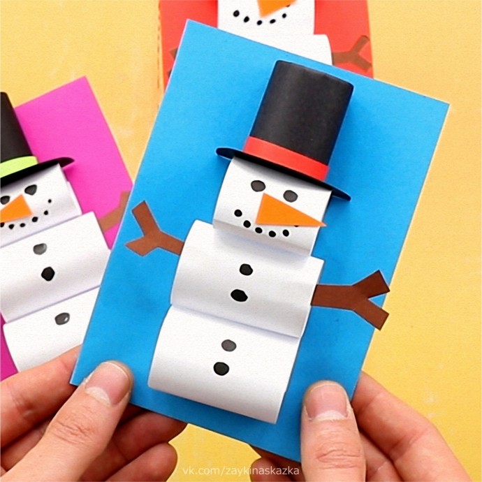 Объёмный снеговик