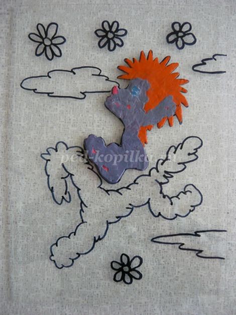 Пластилинография на стекле: львёнок и черепаха, часть 1 Пластилинография на стекле: львёнок и черепаха, часть 1