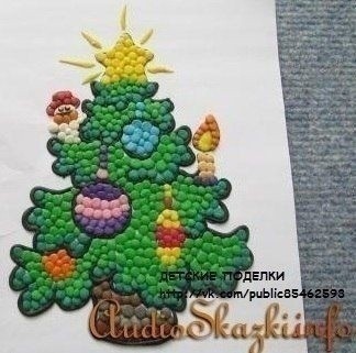 Пластилиновая мозаичная аппликация