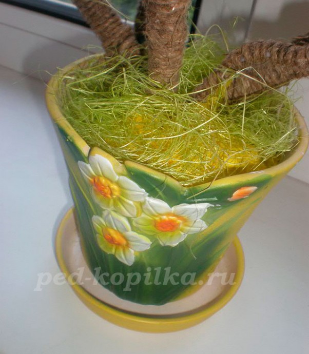 Подсолнухи из кофейных зёрен: мастер-класс Подсолнухи из кофейных зёрен: мастер-класс