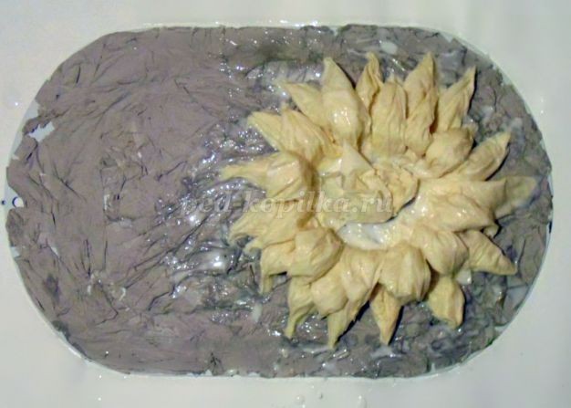 Подсолнухи из бумаги: часть 1