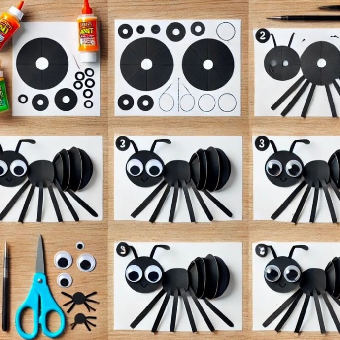 Создаем насекомых из цветной бумаги Создаем насекомых из цветной бумаги