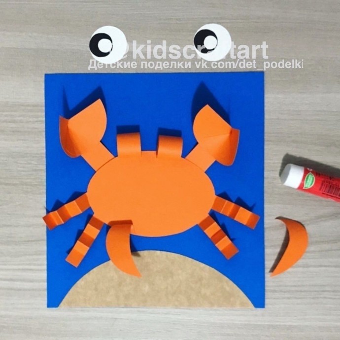 ​Весёлый оранжевый крабик