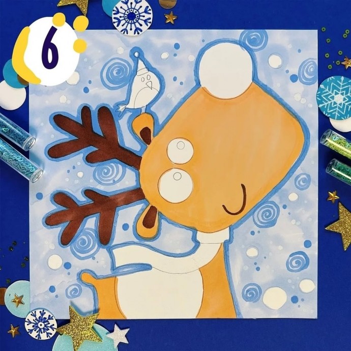 Как нарисовать оленёнка