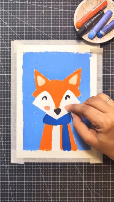 Рисование лисенка Рисование лисенка