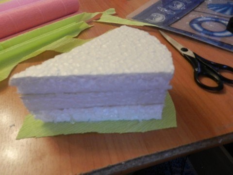 Имитация красивого куска пирога