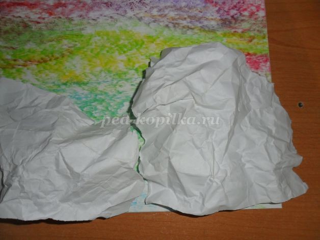 Пингвины и полярное сияние: нетрадиционное рисование, часть 1