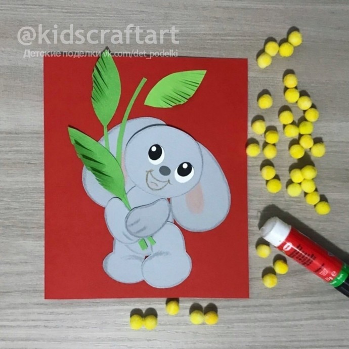 Зайка с мимозой Зайка с мимозой