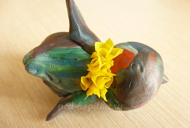 Торцевание на пластилине: цыпленок и курица Торцевание на пластилине: цыпленок и курица