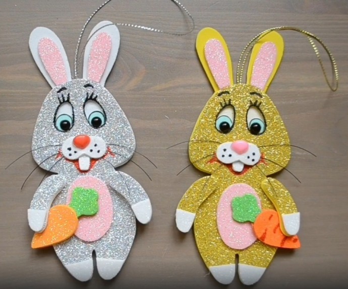 Зайчики из фоамирана
