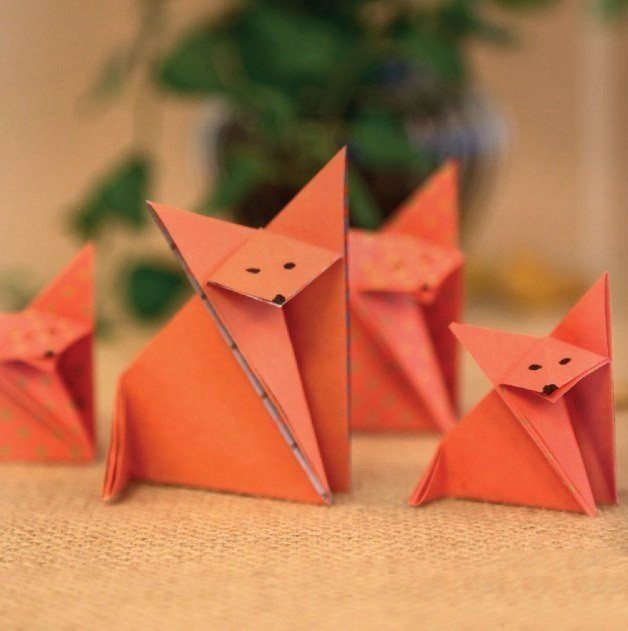 ​Оригами-лисичка
