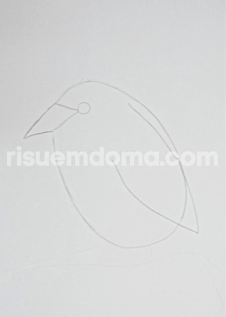 Рисуем с детьми ворону Рисуем с детьми ворону