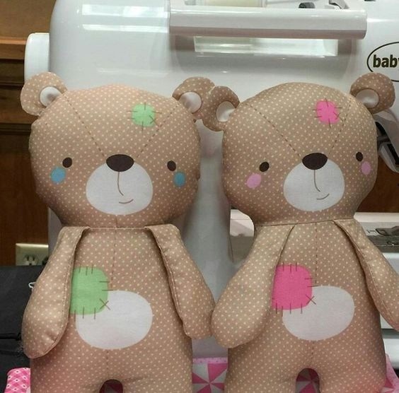 ​Шьем игрушечных медвежат из ткани